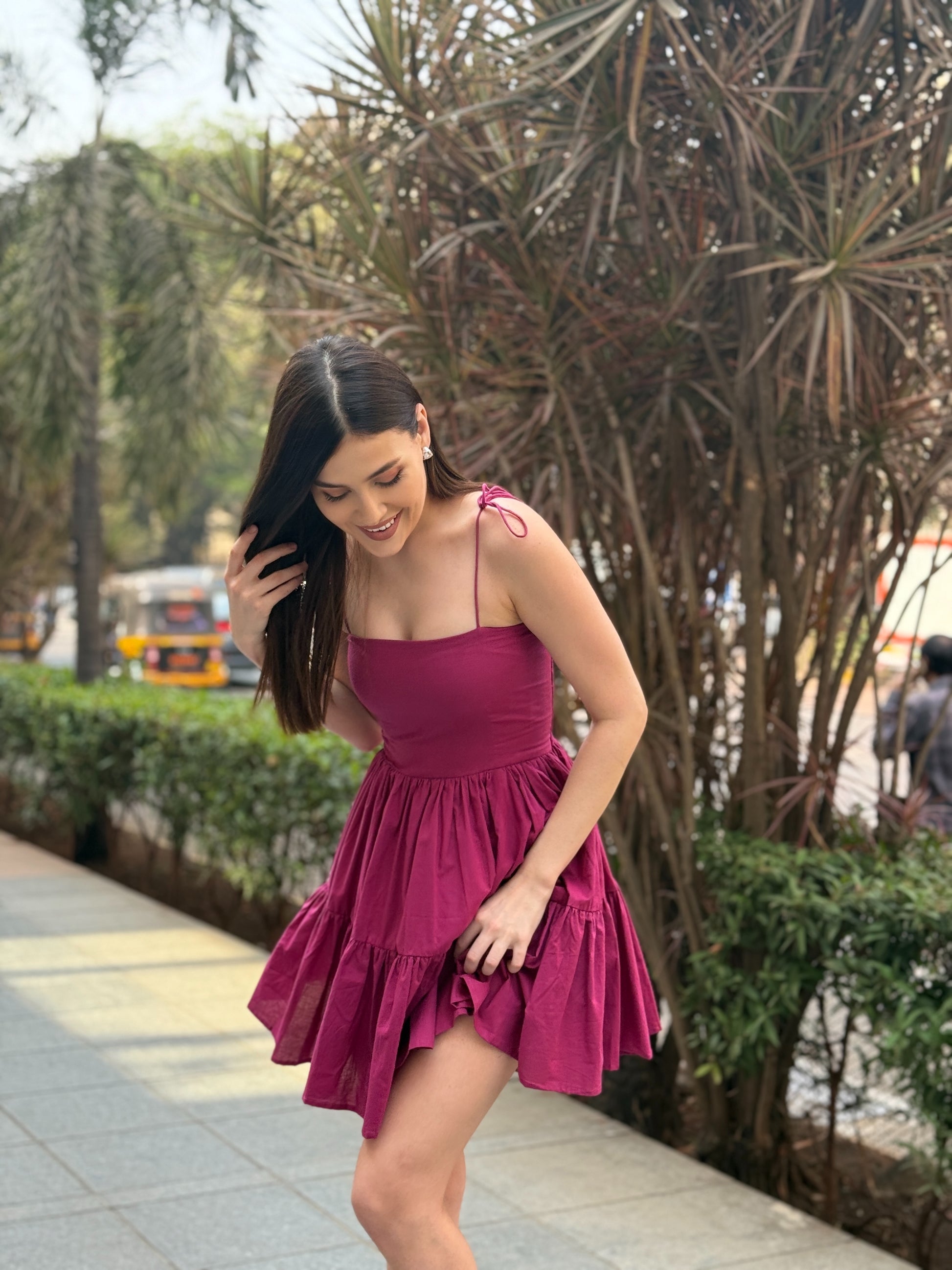 Berry Mini Cotton Summer Dress – RAAB ~ The Label