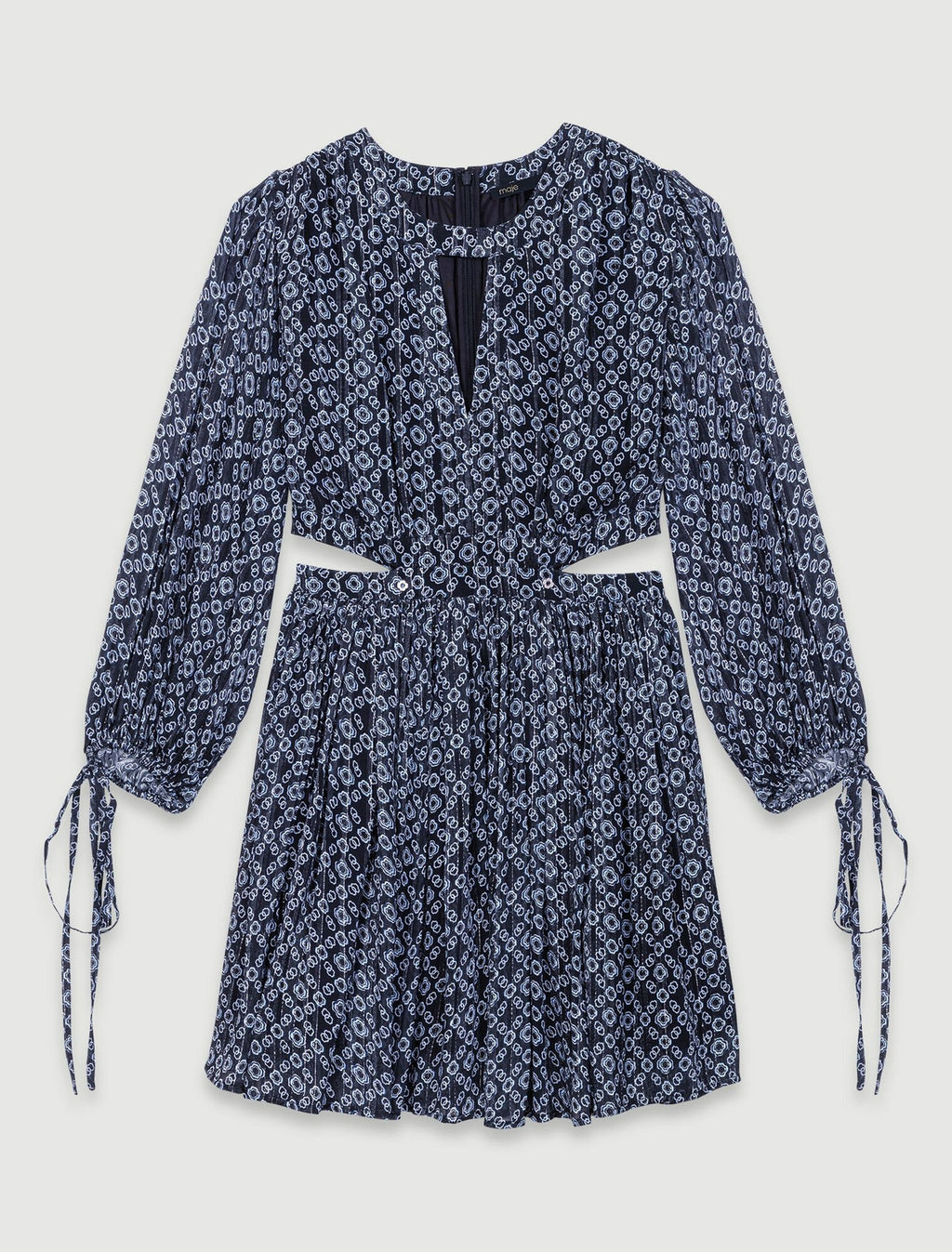 blue mini dress, Parisian style, european style, cut out dress, cut out style, western women wear