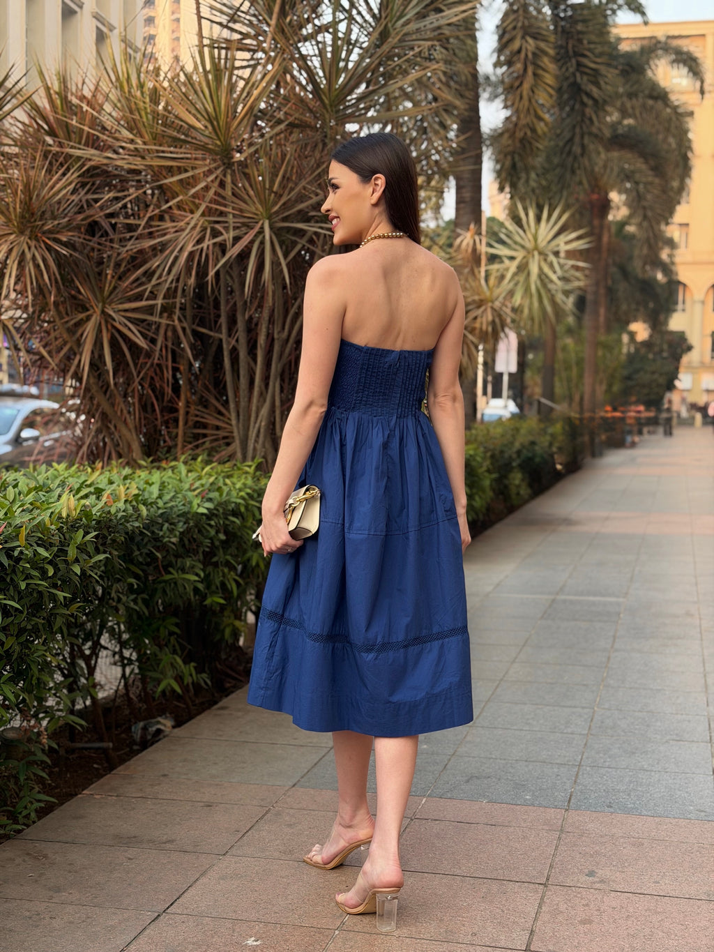 blue dress back.