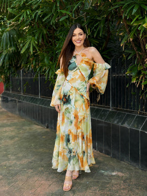 Celine Floral Maxi Dress