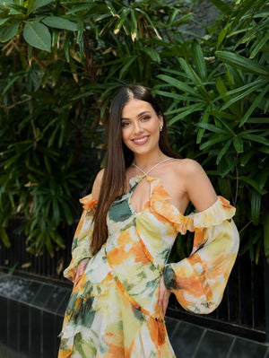 Celine Floral Maxi Dress