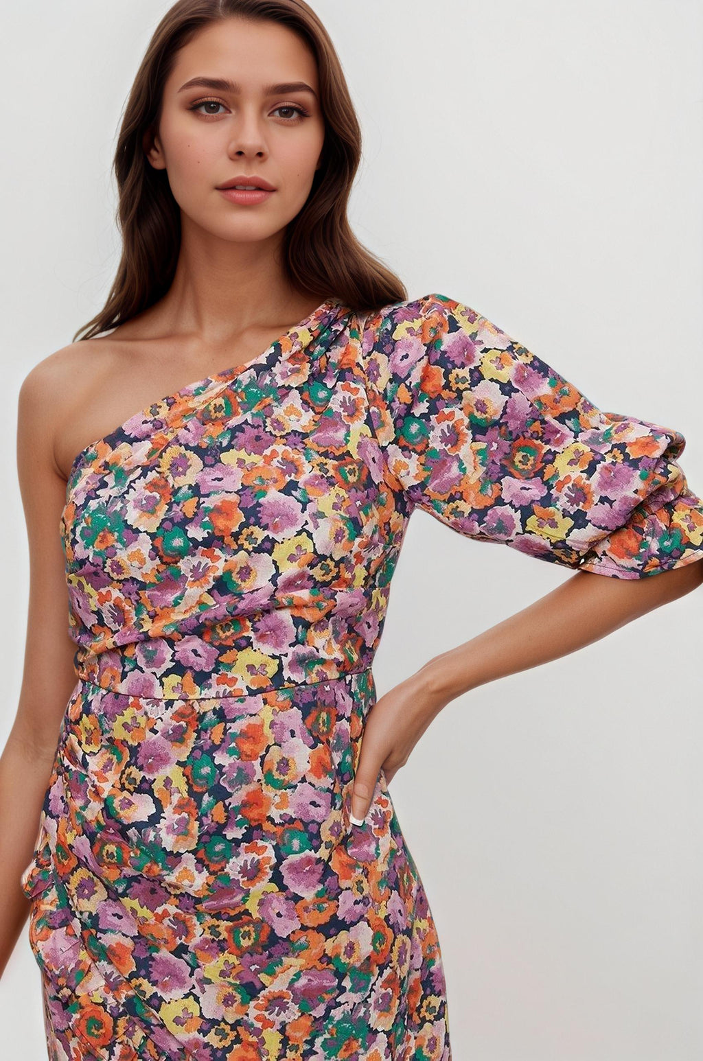 floral dress, summer dress, bright dress