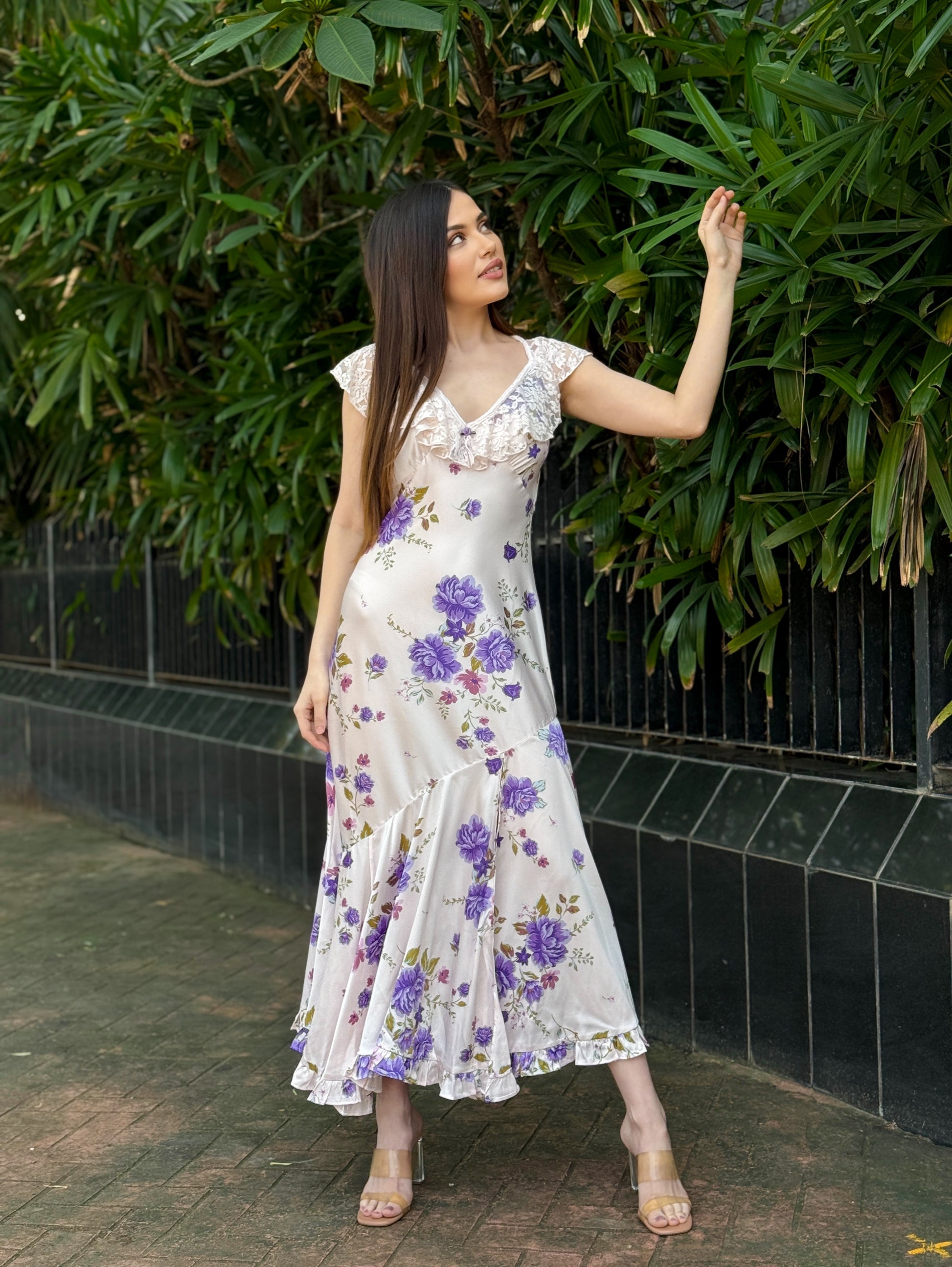Rosa Pastel Midi Dress