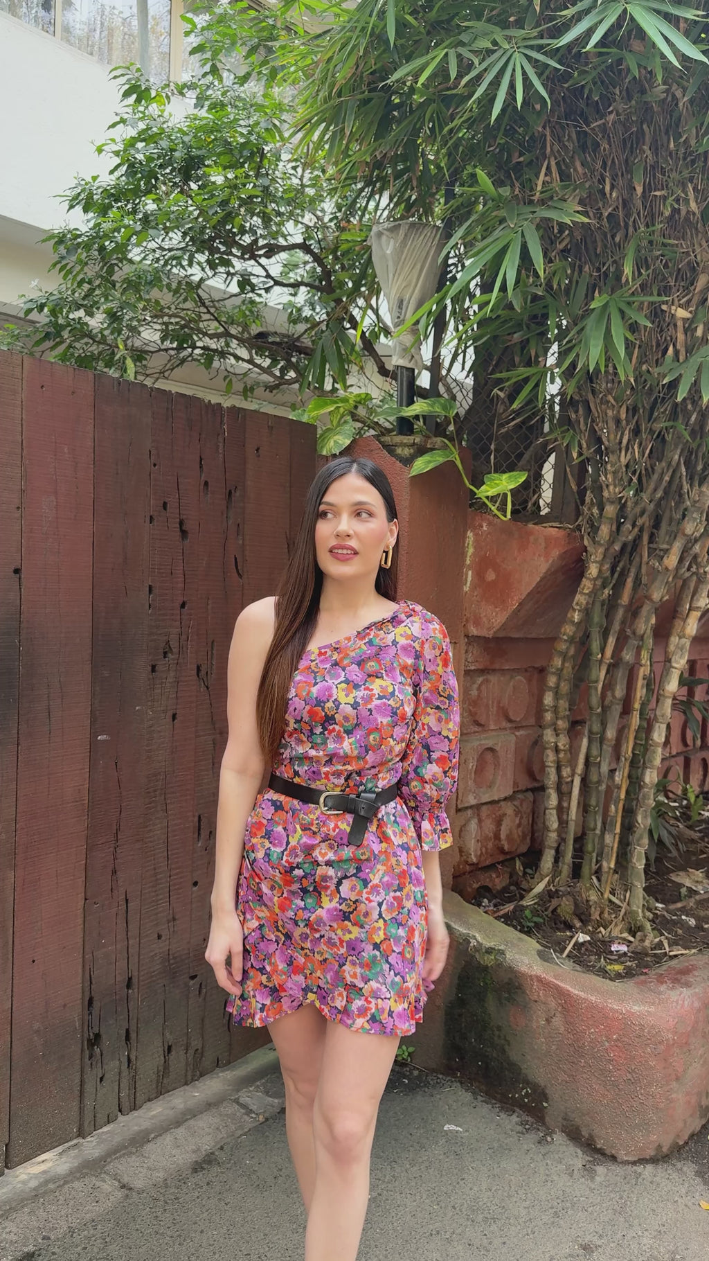 Amara One Sleeve Mini Dress