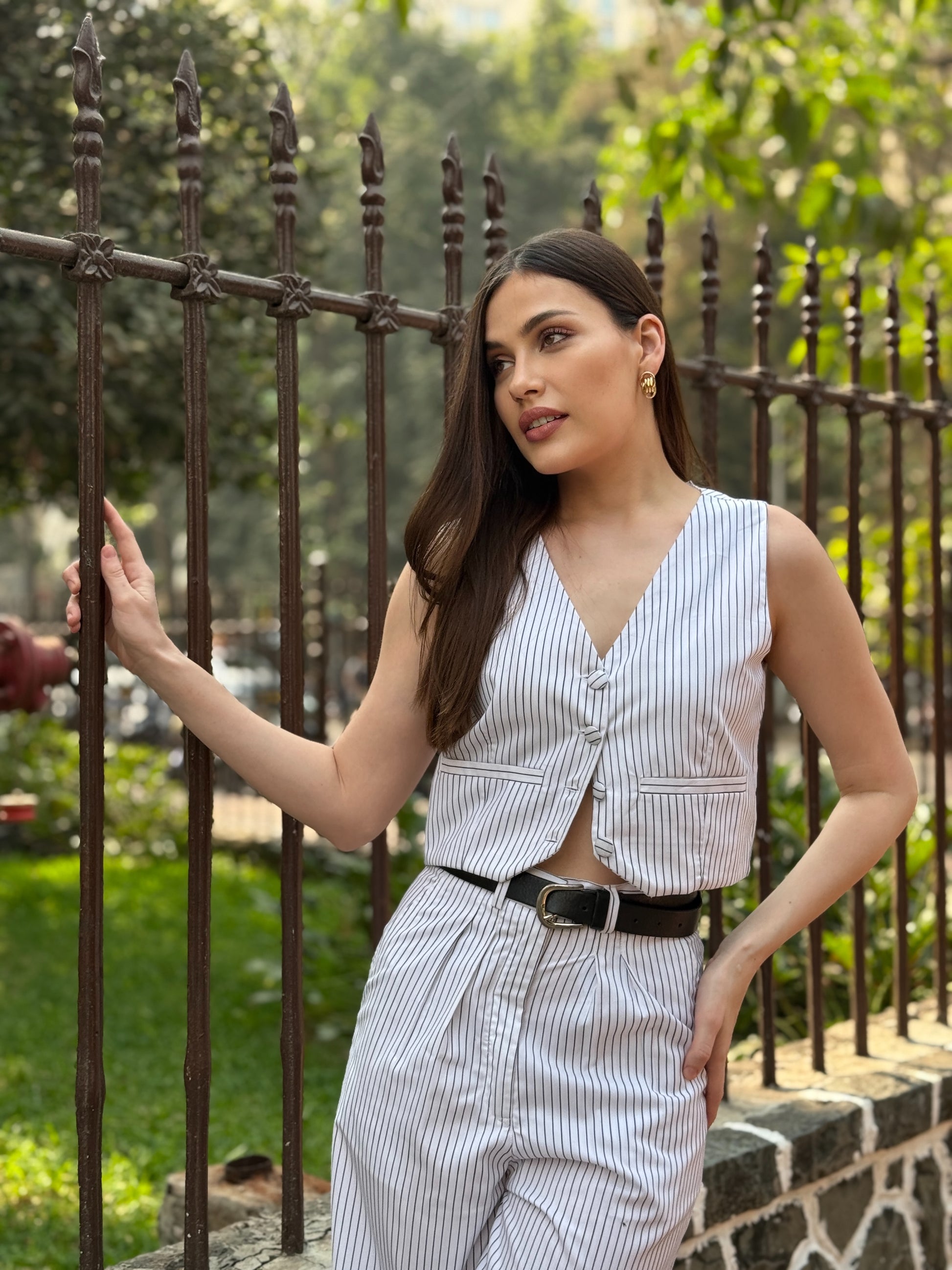 striped elegant waistcoat oldmoney